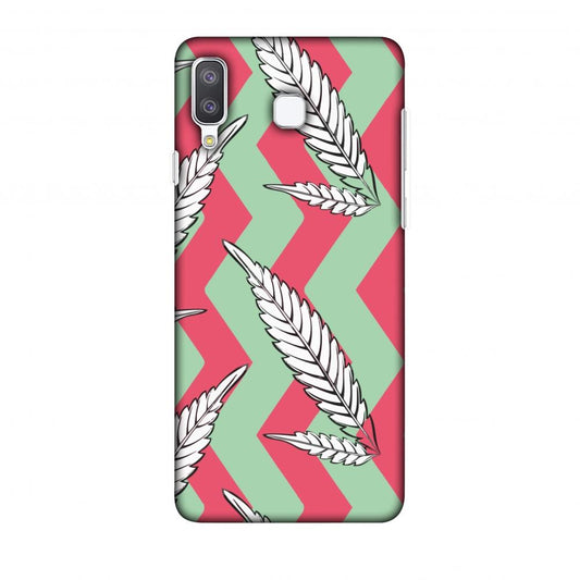 Along The Chevron - Pink And Pale Green Slim Hard Shell Case For