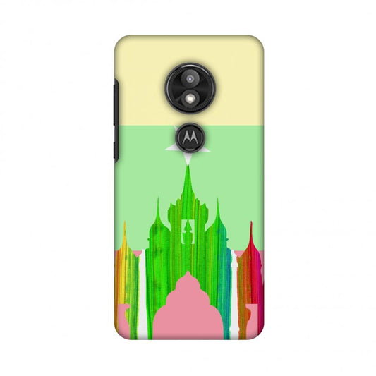 AnAnda Temple - Myanmar Flag Slim Hard Shell Case For Motorola Moto E5