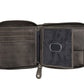 Ridgeback Mens Leather Zip Around Wallet - 6427