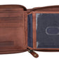 Ridgeback Mens Leather Zip Around Wallet - 6427