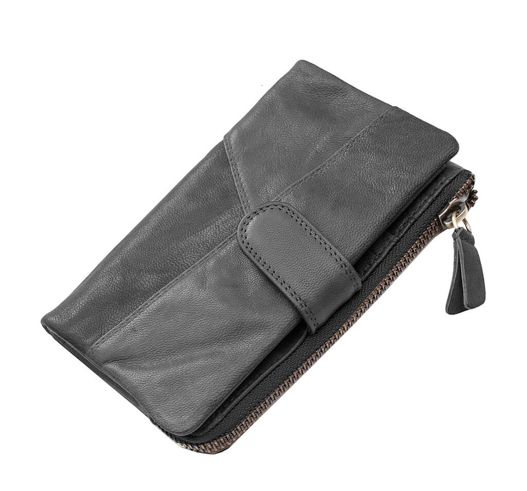 Crumble Large Leather Purse - 6504