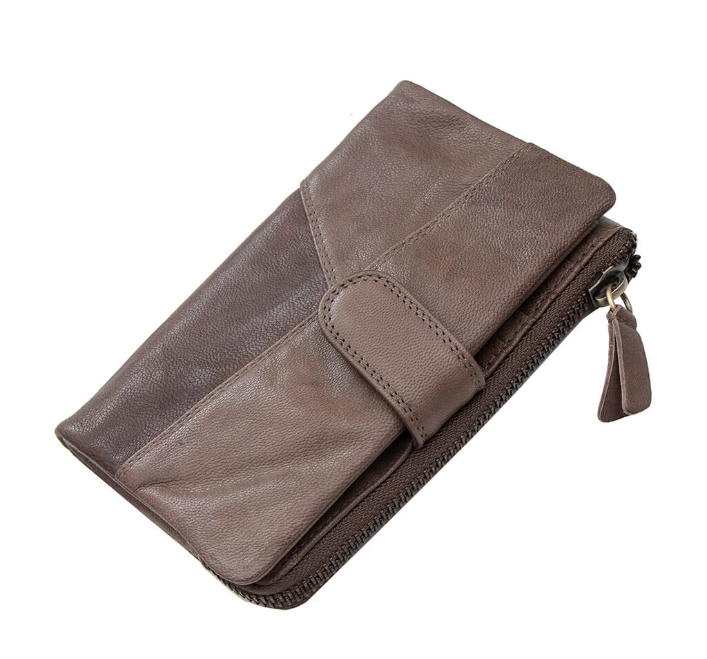 Crumble Large Leather Purse - 6504