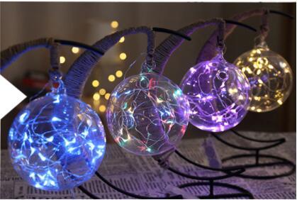 LED creative hand rope rattan ball copper wire lamp lamp room bedroom