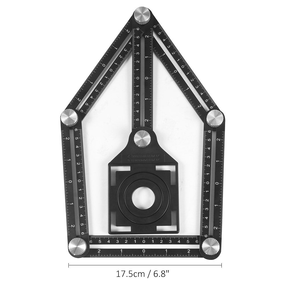 Multi Template 6 Folding Rulers Measuring Tool