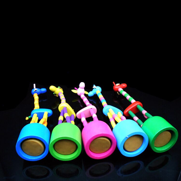 Baby Learning Toys Wooden Dancing Giraffes Toy Kids Intellectual