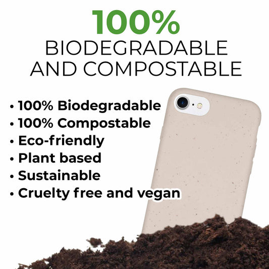Biodegradable Personalized Phone Case - Natural White