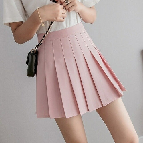Black White Tennis Skirt With Shorts Minifalda Tenis Skort Tennis