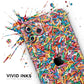 Colorful Candy Sprinkles - Skin-Kit compatible with the Apple iPhone