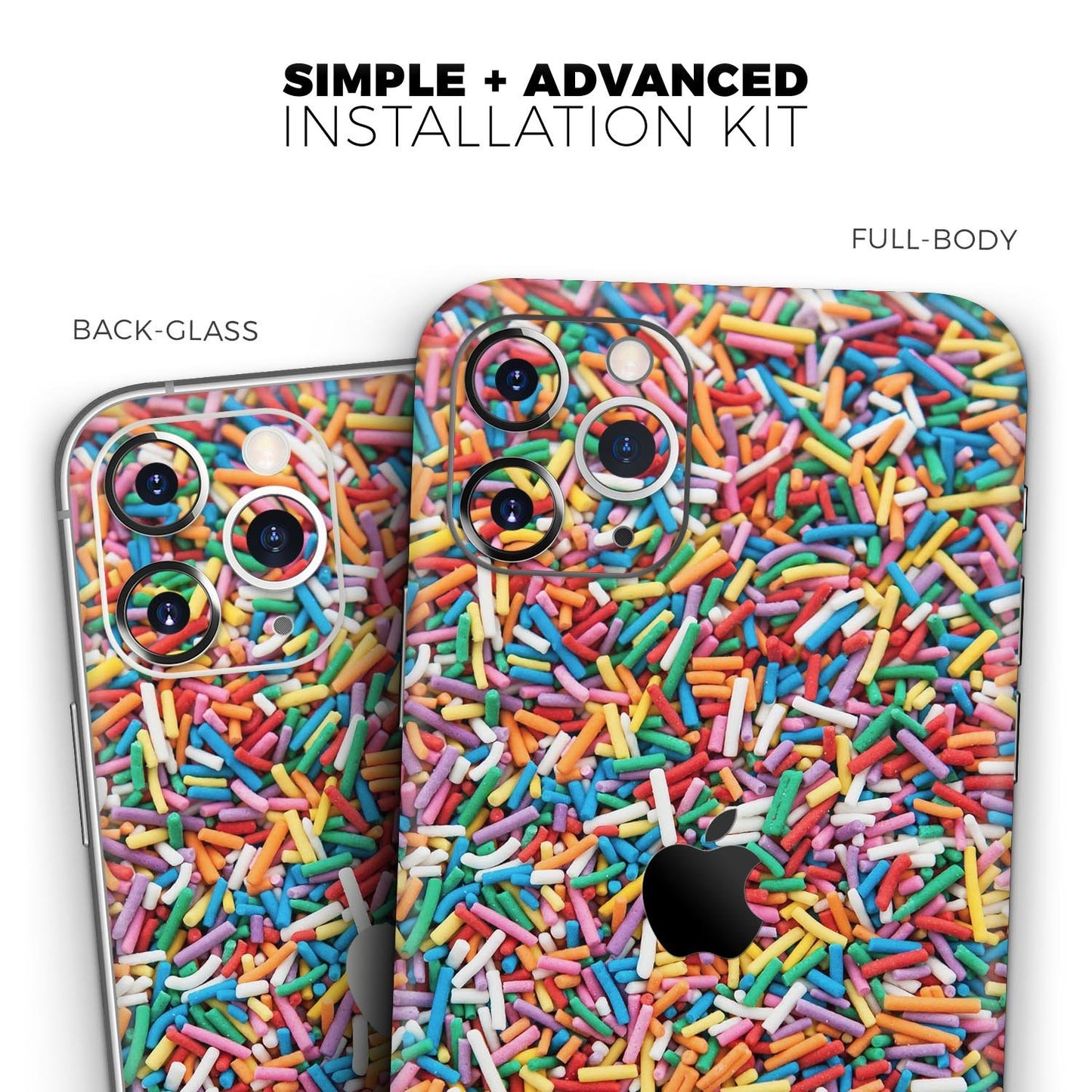 Colorful Candy Sprinkles - Skin-Kit compatible with the Apple iPhone