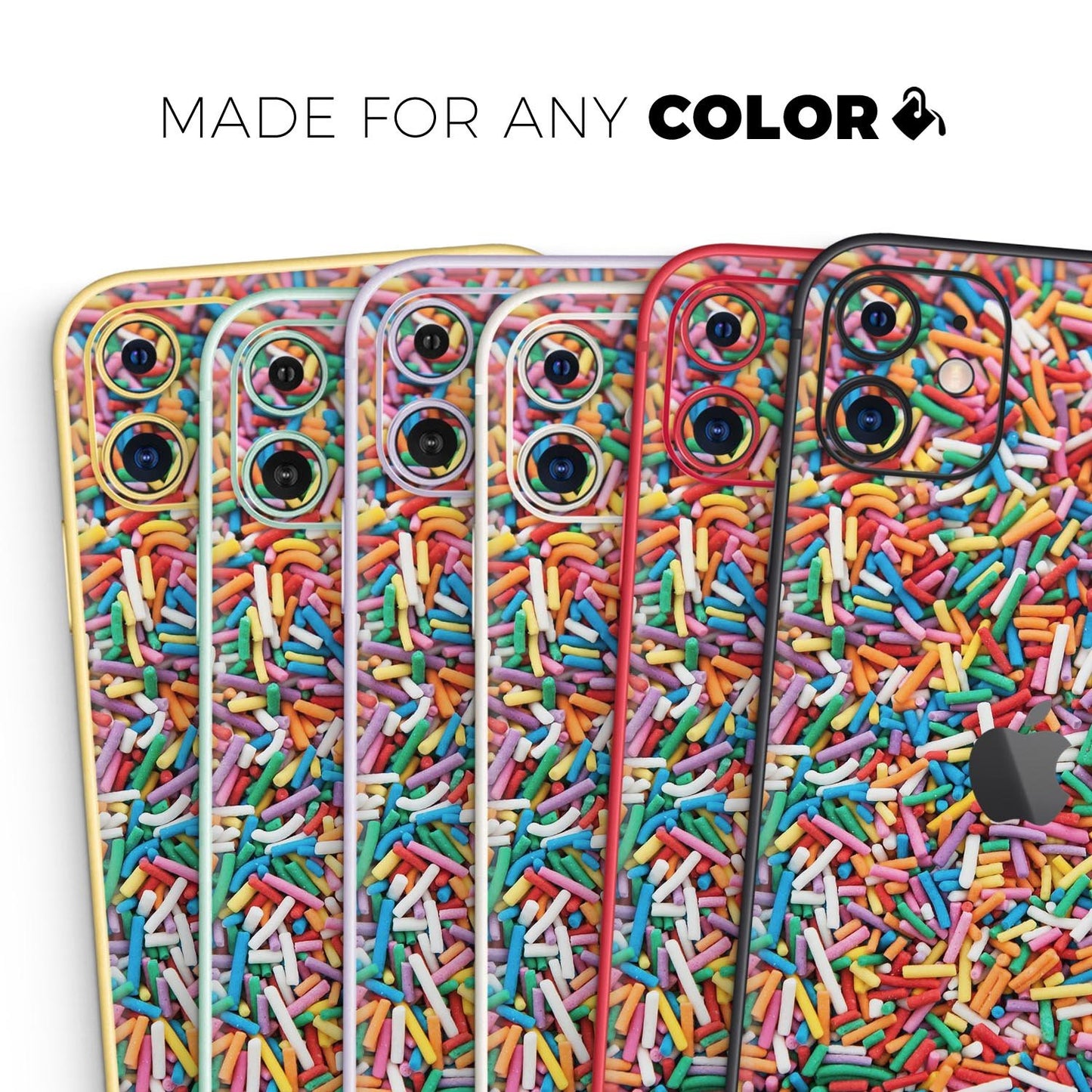 Colorful Candy Sprinkles - Skin-Kit compatible with the Apple iPhone