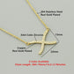 Elegant Women Choker Necklace Clear CZ Cross X