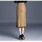 Fairyshely 2022 Women Spring Summer Irregular Mesh Skirt Band Splice
