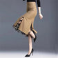 Fairyshely 2022 Women Spring Summer Irregular Mesh Skirt Band Splice