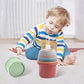 Funny Stacking Cup Bathtub Toy Science Toy Stacking Ring Tower
