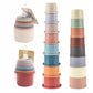 Funny Stacking Cup Bathtub Toy Science Toy Stacking Ring Tower