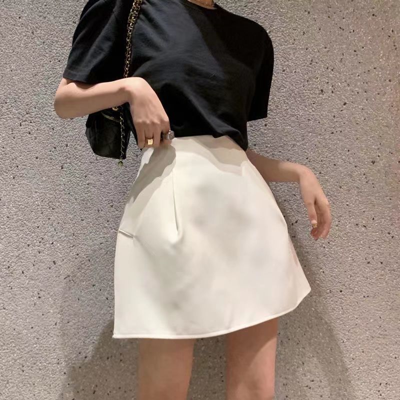 Kusahiki Korea 2022 Summer New High Waist Woman Shorts Fashion Solid