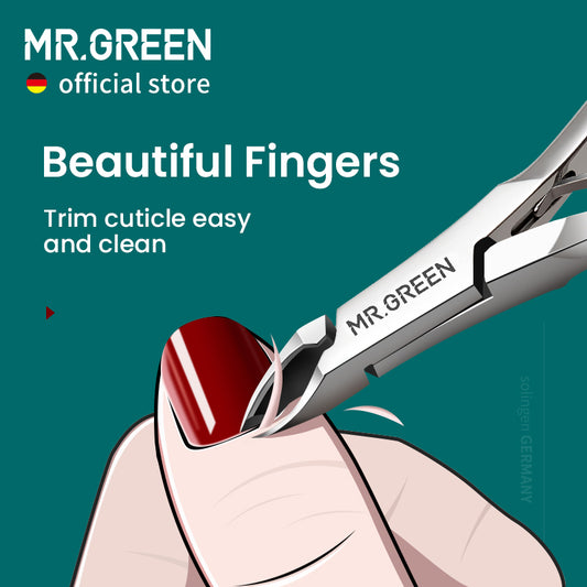 Mr.green Cuticle Nippers Nail Manicure Cuticle Scissors Clippers