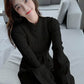 Maxi Dresses For Women Party Long Sleeve Midi Patchwork Knitted