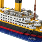 Mini Building Blocks 1860pcs Bricks Model Titanic Cruise Ship Model