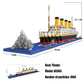 Mini Building Blocks 1860pcs Bricks Model Titanic Cruise Ship Model