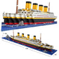 Mini Building Blocks 1860pcs Bricks Model Titanic Cruise Ship Model
