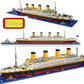 Mini Building Blocks 1860pcs Bricks Model Titanic Cruise Ship Model