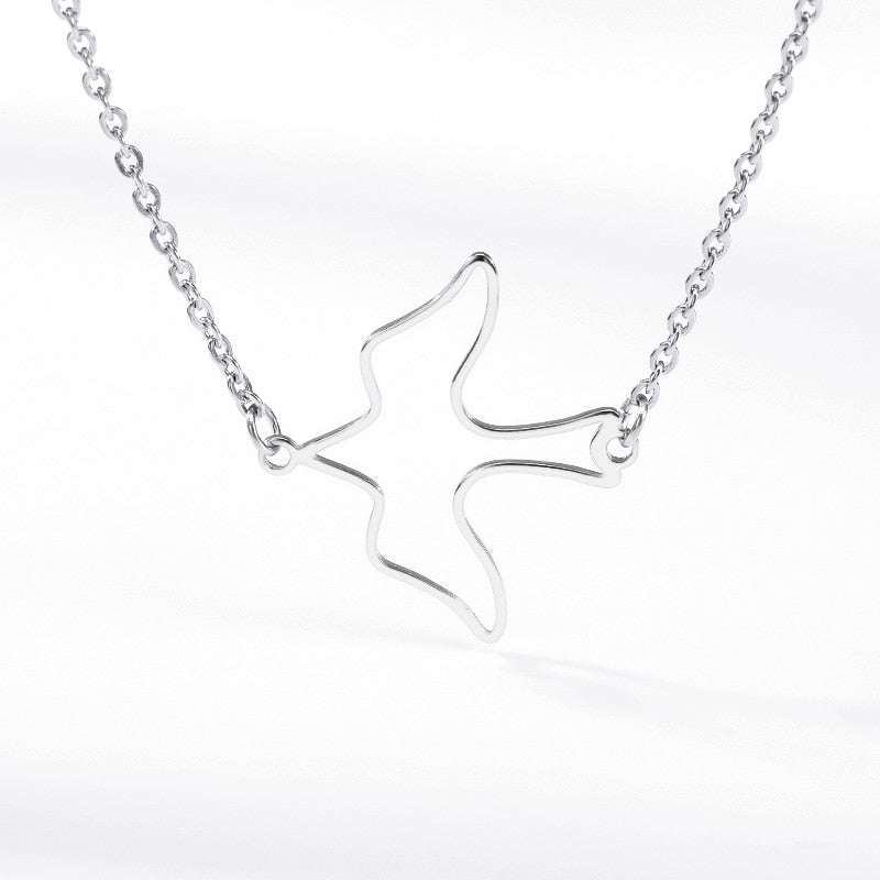 Minimalist Swallow Choker Necklace Cute Sweet