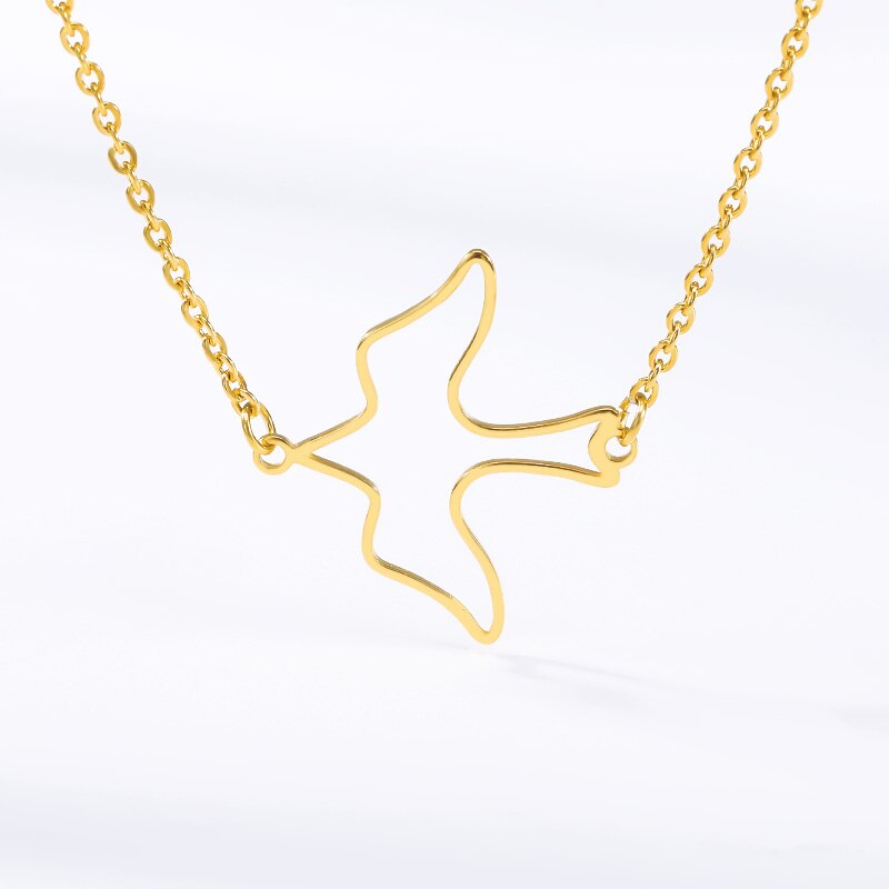Minimalist Swallow Choker Necklace Cute Sweet