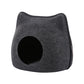 Portable Gray Puppy Cat Pet Cave Cat Bed for Cat