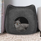 Portable Gray Puppy Cat Pet Cave Cat Bed for Cat