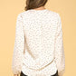 Silky Satin Long Sleeve Surplice Top