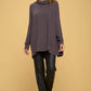 Long Sleeve Open Back Pullover Top