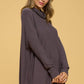 Long Sleeve Open Back Pullover Top
