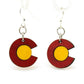Colorado State Flag Earrings # S056