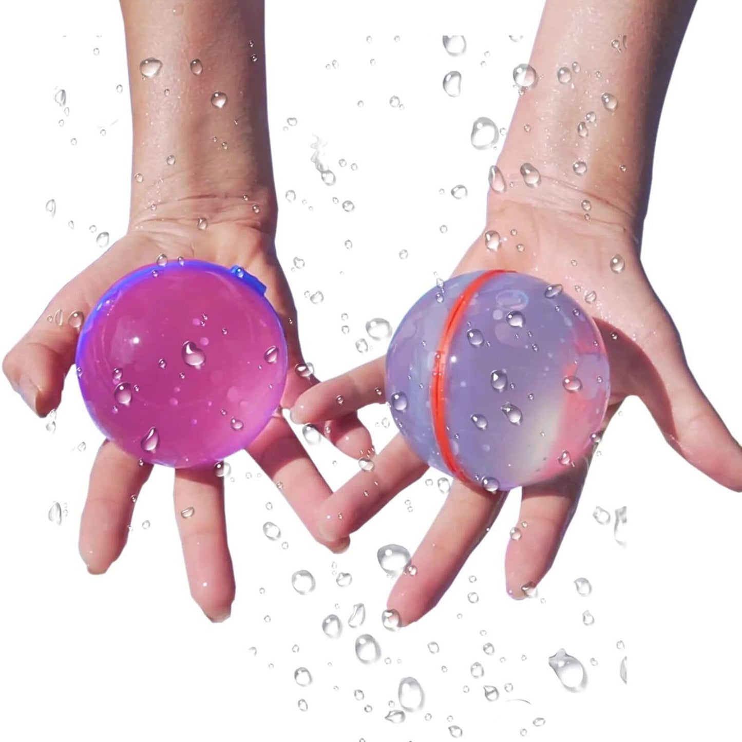 Splash Balls Reusable Water Bomb Balloons Toys Quick Fill Self Sealing