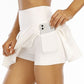 Summer Short Pants Women Sports Tennis Skirt Nude Skin Friendly Fabric