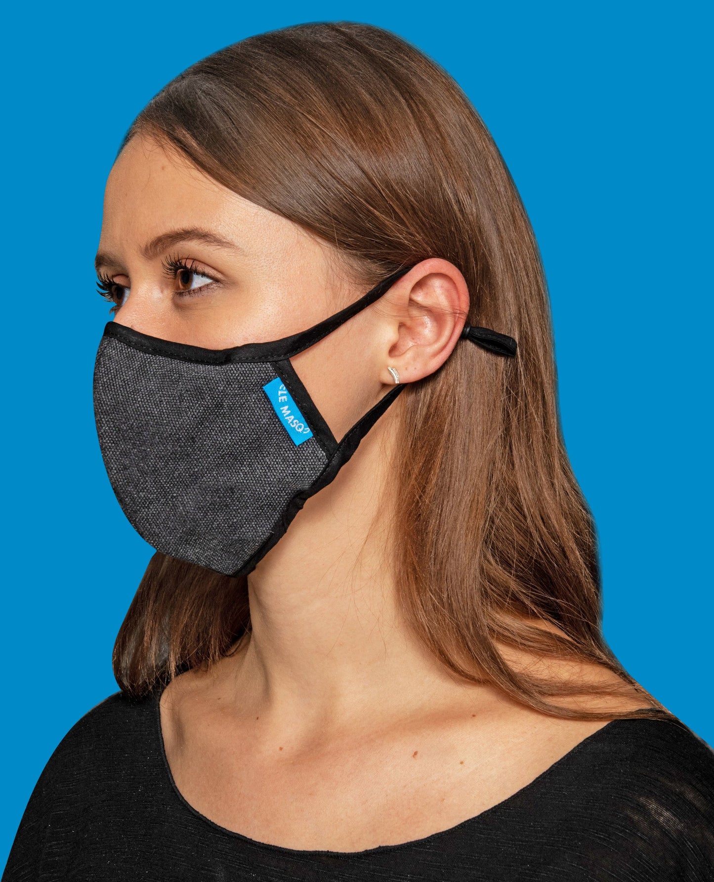 Dark Blue Canvas Mask