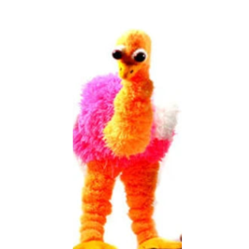 12” Ostriches puppet marionette