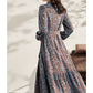 Vimly Long Sleeve Floral Dress Women 2021 Autumn Elegant Vintage