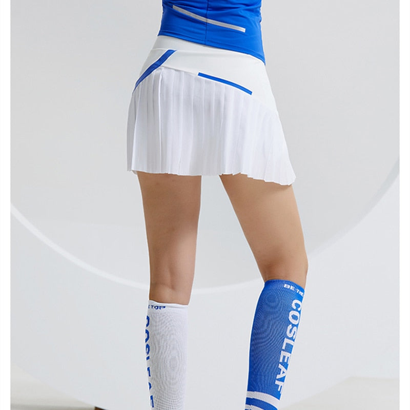 Women Tennis Skirts Sports Golf Pleated Skirt Fashion Fitness Shorts