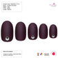 False Nails by Bling Art Brown Matte  Oval Medium Fake Acrylic Tips