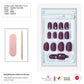 False Nails by Bling Art Brown Matte  Oval Medium Fake Acrylic Tips