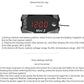 3-in-1 Voltmeter Clock Thermometer Display Car and Motorcycle