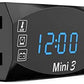 3-in-1 Voltmeter Clock Thermometer Display Car and Motorcycle