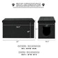 Designer Cat Litter Box Enclosure Hidden Washroom Bench Ottoman