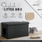 Designer Cat Litter Box Enclosure Hidden Washroom Bench Ottoman