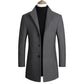 High Quality Men Coats Autumn Winter Solid Color Men's Wool Jacket