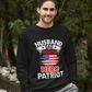 Husband, Dad, Protector, Hero, Patriot Crewneck Sweatshirt