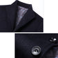High Quality Men Coats Autumn Winter Solid Color Men's Wool Jacket