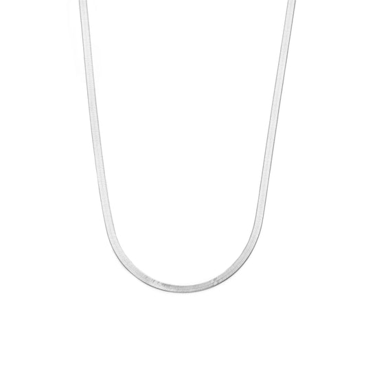 Sterling Silver 925 Herringbone Necklace